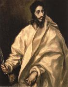 El Greco St Bartholomew oil on canvas